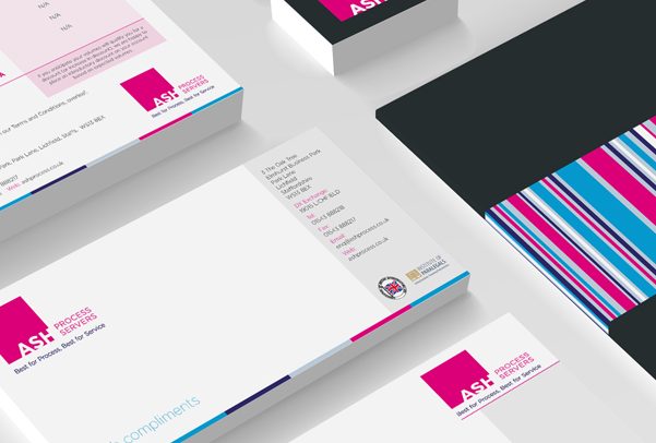ASH PROCESS SERVERS, NEW BRANDING, GRAPHIC DESIGN