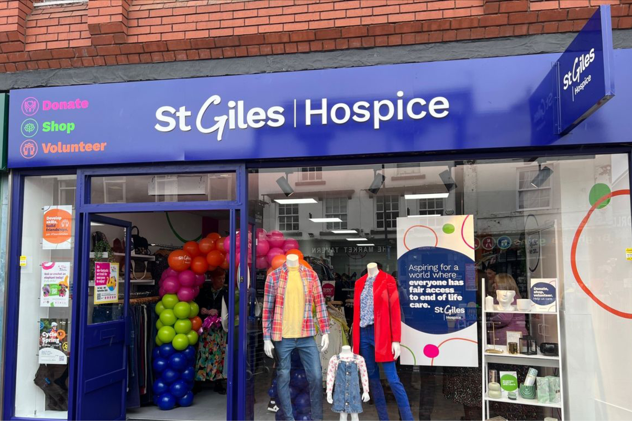 St giles hospice brand